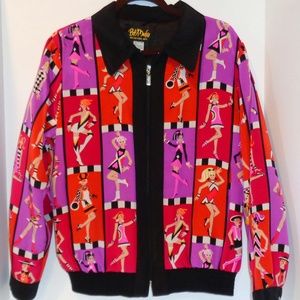 Bob Mackie "Wearable Art" Mod Women 100% Silk